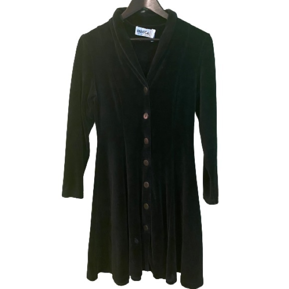 Vintage 1990’s velvet dress made in Canada - Picture 1 of 9